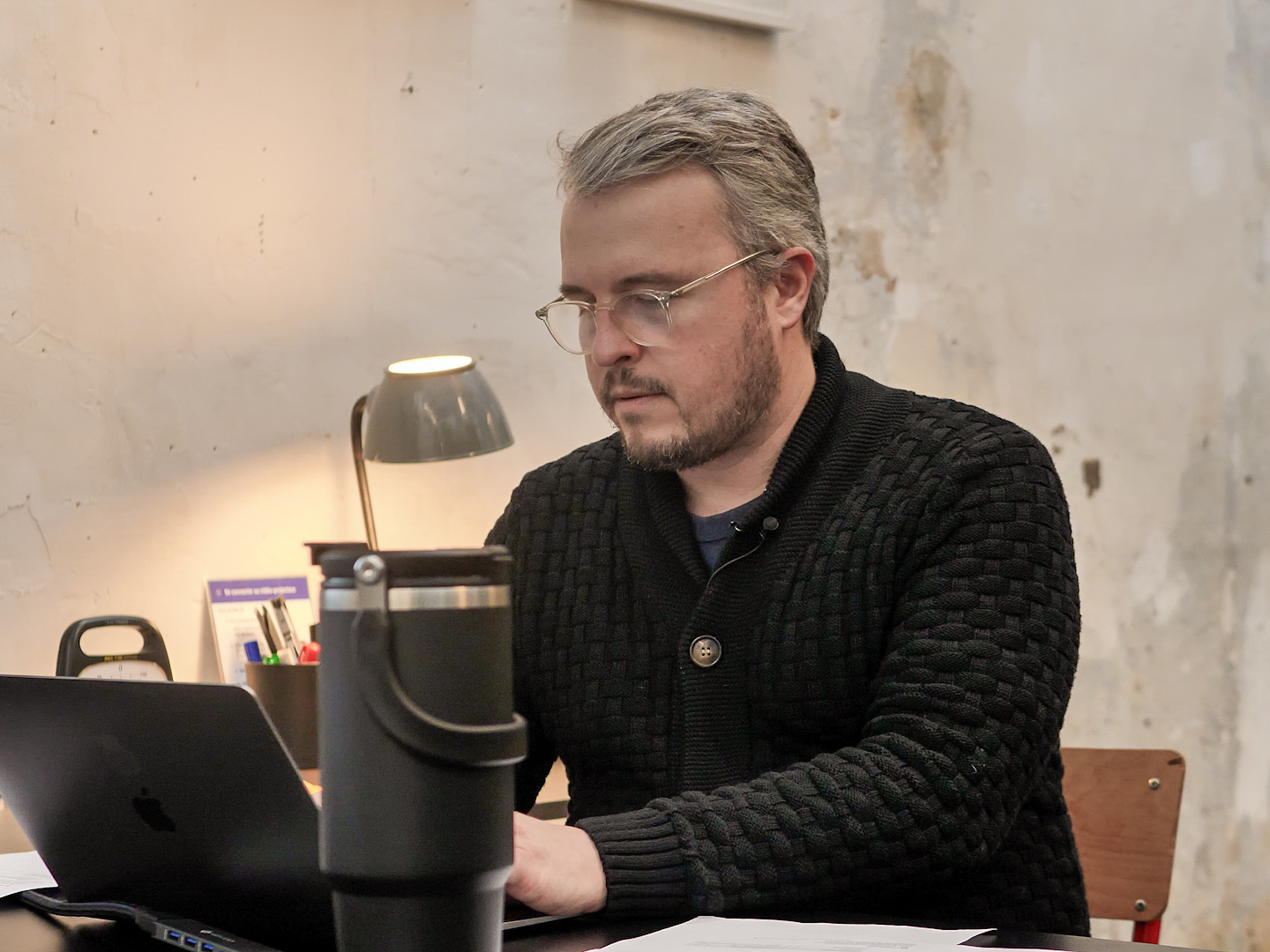 Mickaël David en consultation