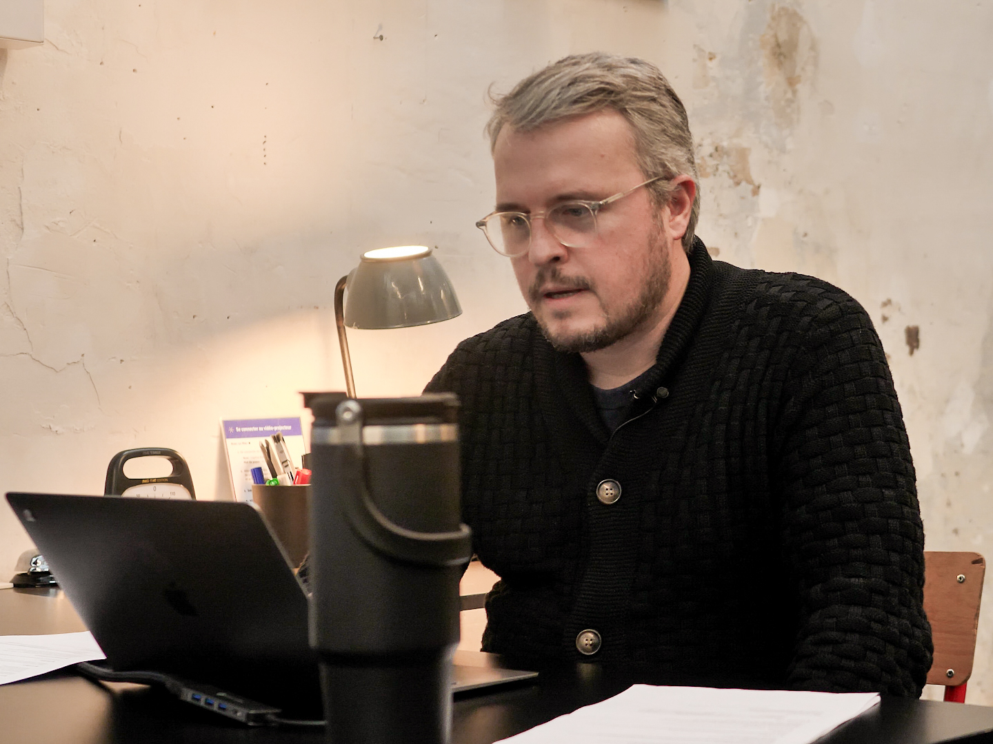 Mickaël David en consultation